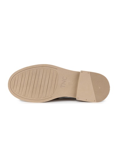 Tamer Tanca Kadın Hakiki Deri Bej Loafer Ayakkabı 1066 2305 Bn Ayk Sk24-25 Nude Dr Nude