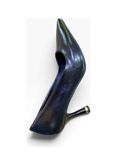 Ayem Kadın İnce Metal Detaylı Topuklu Stiletto Siyah - 940730570 Siyah