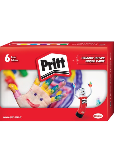 Pritt 6'lı Parmak Boyası 6x30ml 6 Degişik Renk