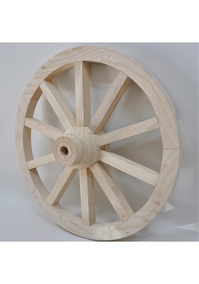 Otantik Ahşap At Arabası Tekeri 60 Cm. Duvar Dekoru Diğer
