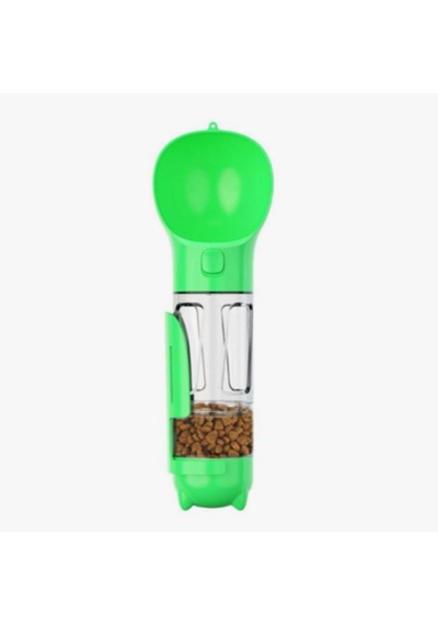 Petinka Kedi Köpek Suluğu Taşınabilir Hazneli Mama Kaplı Kaka Poşetli 300 ML