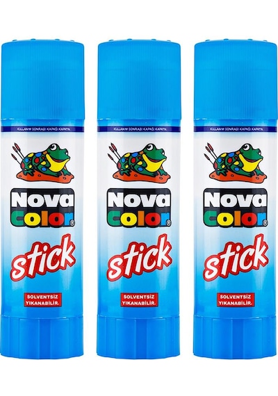 Stick Yapıştırıcı Nova Color Katı Yapıştırıcı 10 gr 3 Adet