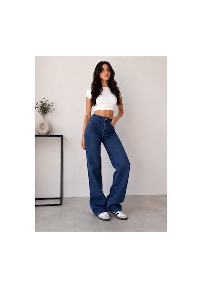 Kene Jeans Lacivert Arka Kemer Derili Cep Nakışlı Bol Paça Denim/kot Jeans Pantolon Lacivert Kene Jeans Lacivert Arka Kemer Derili Cep Nakışlı Bol Paça Denim/kot Jeans Pantolon Lacivert