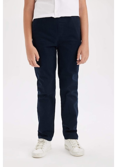 DeFacto Erkek Çocuk Düz Paça Beli Lastikli Cepli Lacivert Basic Düz Gabardin Okul Pantolonu T8850A624AUNV253 DeFacto Erkek Çocuk Düz Paça Beli Lastikli Cepli Lacivert Basic Düz Gabardin Okul Pantolonu T8850A624AUNV253
