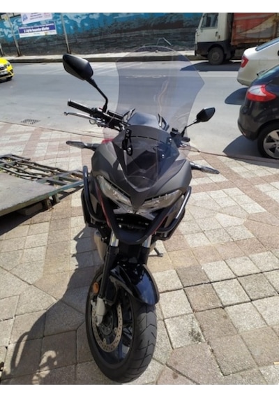 Zeus Motor 2015-2016 Honda Vfr 800 X Crossrunner Uyumlu Uzun Ön Cam Açık Füme