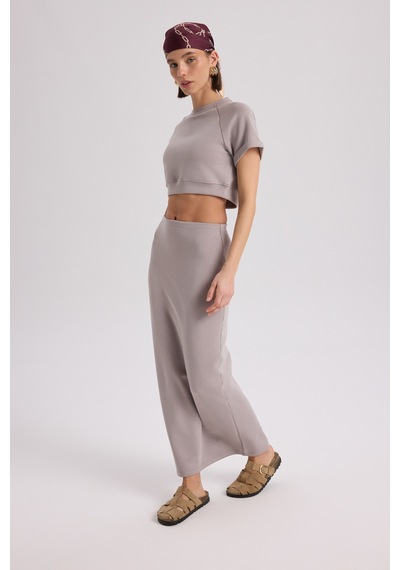Mai Collection Mai Studios Co. Paloma Vizon Crop Etek Takım Vizon