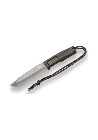 Joker 0786 Survival Rubber Handle Titanyum Kaplamalı Kılıflı Kamp Bıçak Siyah