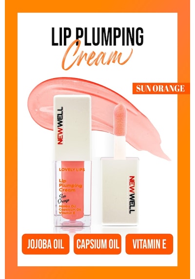 New Well Lip Plumping Sun Orange Dudak Dolgunlaştırıcı Krem 5 ML
