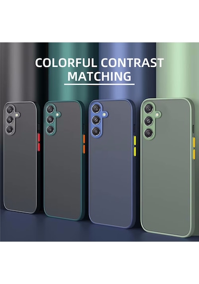 Samsung Galaxy Uyumlu A26 Kılıf Mat Parmak İzi Yapmaz Renkli Tuşlu Kapak