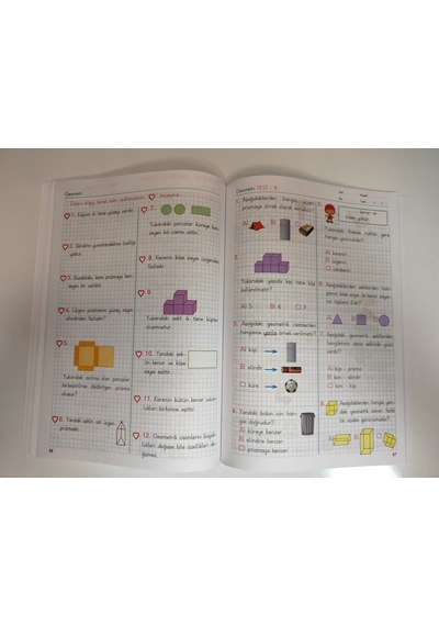 İlkokul 2. Sınıf Matematik Problem Çözme Kitabı Ve Pensan 12 Renk Boya & Kırtasiye Seti + Tangram
