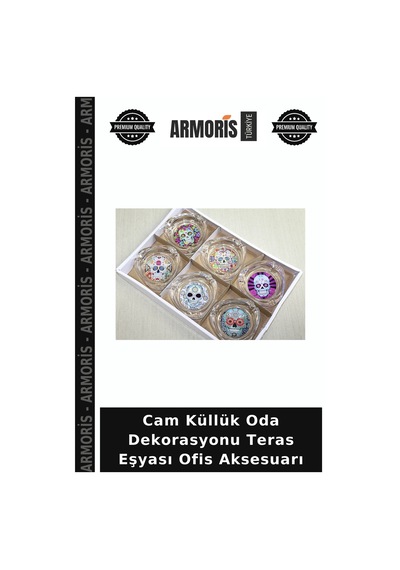 Cam Küllük Oda Dekorasyonu Teras Eşyası Ofis Aksesuarı