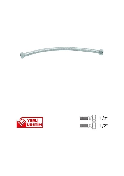 Bağlantı Hortumu 1/2'1/2 90 Cm