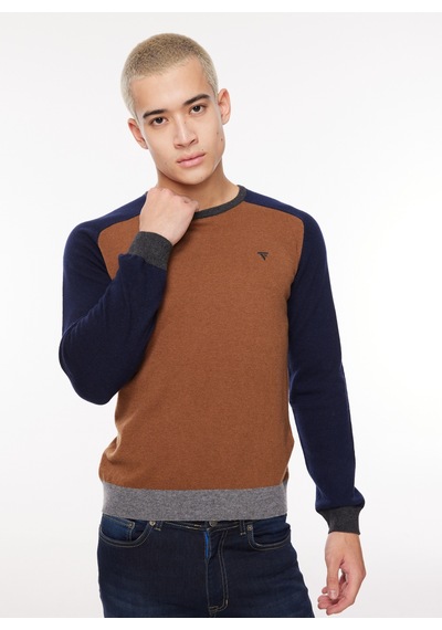 Fred Mello Bisiklet Yaka Slim Fit Deve Tüyü Erkek Kazak Fm23w31mg Camel