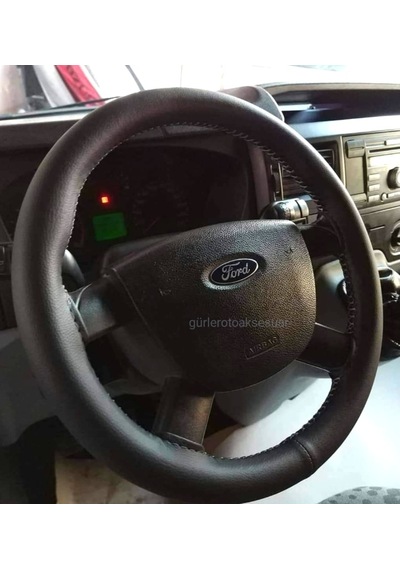 Ford Transit 2007+ Direksiyon Kılıfı Dikme Soft Gri Ipli (10.5Cm)