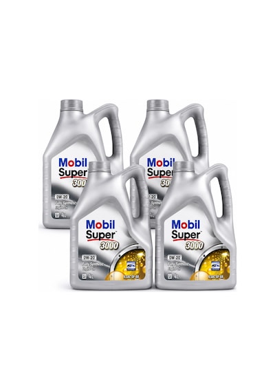 Mobil Süper 3000 0w-20 Tam Sentetik Motor Yağı 4 x 4 L
