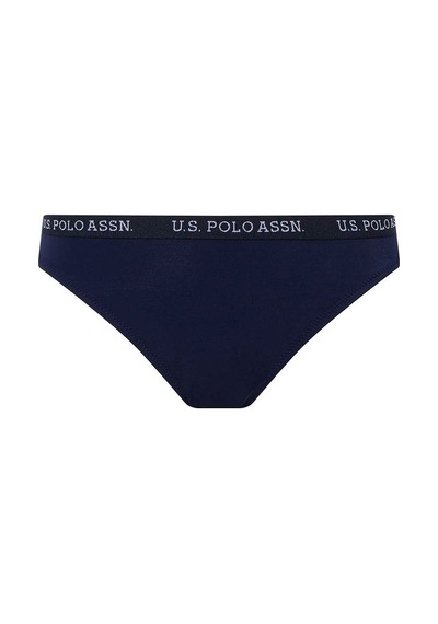U.S. Polo Assn. Kadın Lacivert Kalın Kenarlı Lastikli Bikini Alt 21511