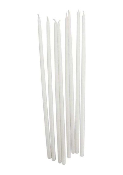 Beyaz Arınma Mumu Church Candles Kilise Mumu 8 Adet Beyaz Uzun Mum 35 Cm Beyaz İnce Mum Beyaz Mum