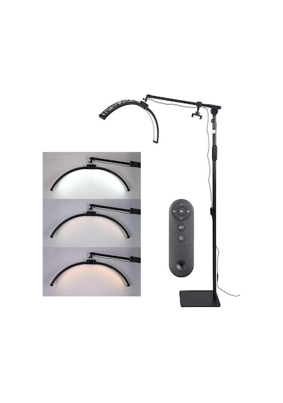 Trled F-700b 70cm Zebra Elmas Desenli Ayaklı Profesyonel Güzellik Salonu Lambası