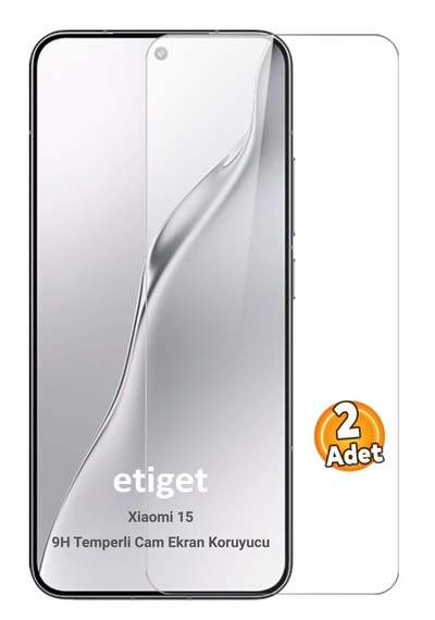Xiaomi 15 Temperli 9h Cam Ekran Koruyucu 2 Adet
