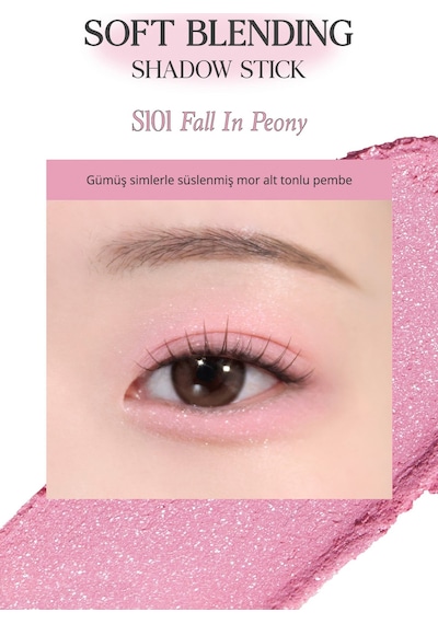 Clio Soft Blending Shadow Stick S101 Fall In Peony