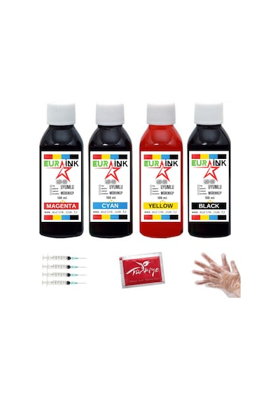 Brother Mfc-j200 Yazıcı Uyumlu Mürekkep 4 X 100 Ml