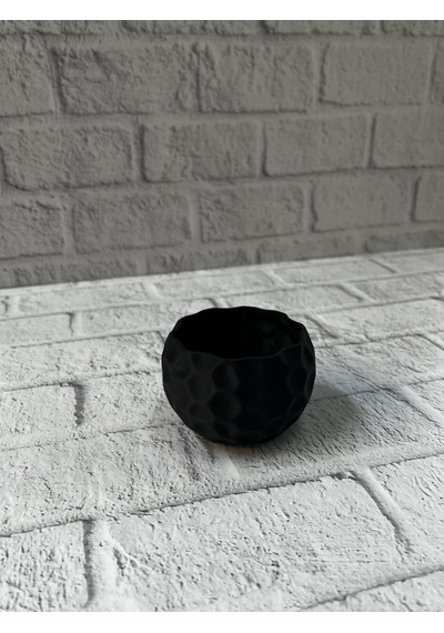 5 Cm Küçük Siyah Saksı Minimal Tasarım Sukulent Ve Kaktüs Saksısı