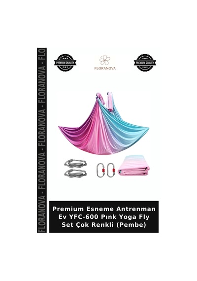 Premium Esneme Antrenman Ev Yfc-600 Pınk Yoga Fly Set Çok Renkli Pembe