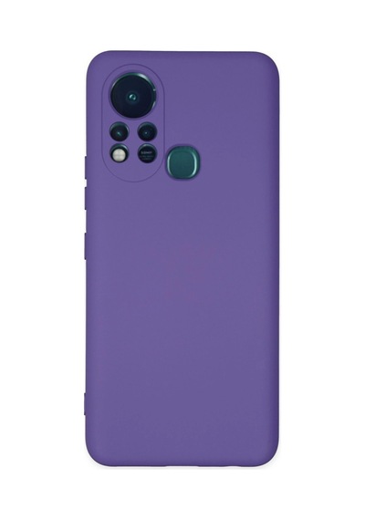 İnfinix Hot 11s Kılıf Nano İçi Kadife Silikon - Mor -