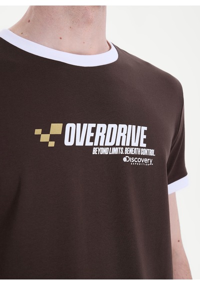 Discovery Expedition Kahve Pamuk Karışımlı T-shirt D6sm-tst3709