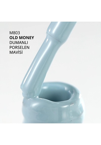 Kalıcı Oje M803, Dumanlı Porselen Mavisi, 10 Ml