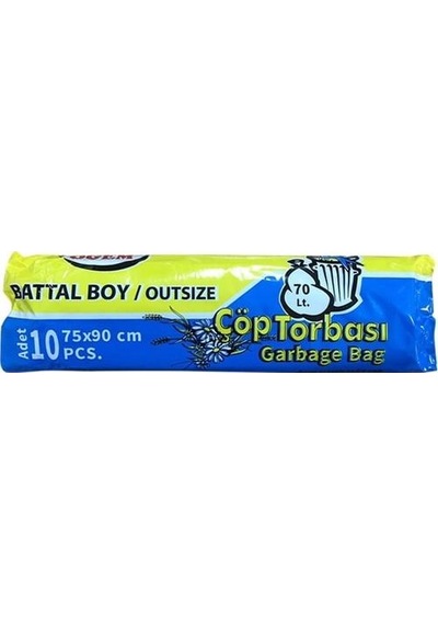 Ögem Dev Battal Boy Çöp Torbası Mavi 75X90Cm 10Lu