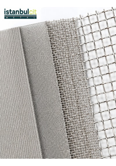 İstanbul Çit Metal 304 Paslanmaz Mesh Elek Teli 200 Mesh 0,05 Mm 1 X 30 Metre Rulo Filtre Süzgeç Eleme Teli Gri