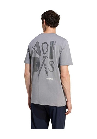 Adidas M Terrex Camp Gear G T Erkek Outdoor Tişörtü Kb9636 Gri Gri