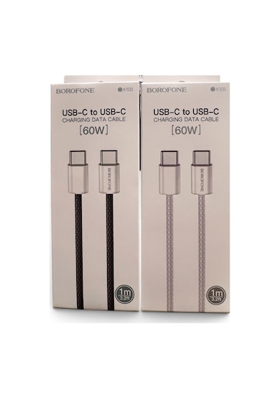 Store Usb-c To Usb-c 2 Adet Hızlı Şarj Kablosu Type-c 60w Pd, 1m Örgülü Şarj Kablosu Usb-c Cihazlarla Uyumlu - St