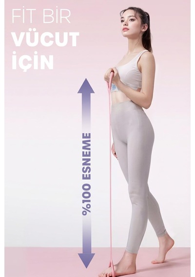 Esneme Bandı Pilates Jimnastik Bandı Yoga Direnç Bandı Isınma Spor Kondisyon Lastiği Hafif 5kg Genel