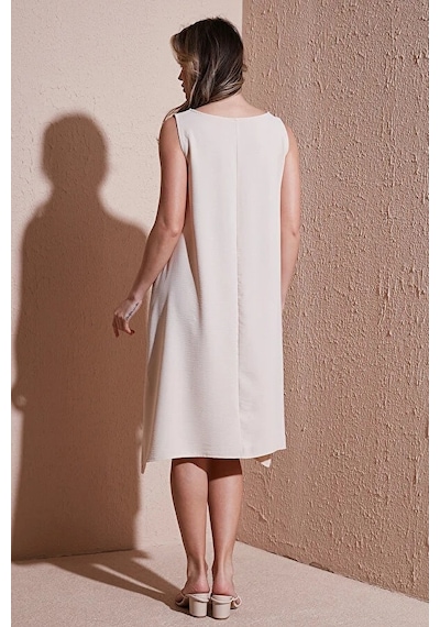 Fashion Friends Kadın Kolsuz Elbise 25y0630k1 Bej