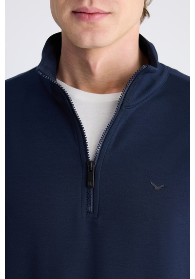 D'S Damat Ds Damat Regular Fit Lacivert Düz Modal Sweatshirt 5hce247021013 Çok Renkli