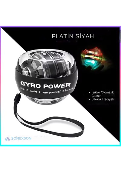 Gyro Ball El Ve Bilek Egzersiz Topu Autostart Ve Powerball Egzers