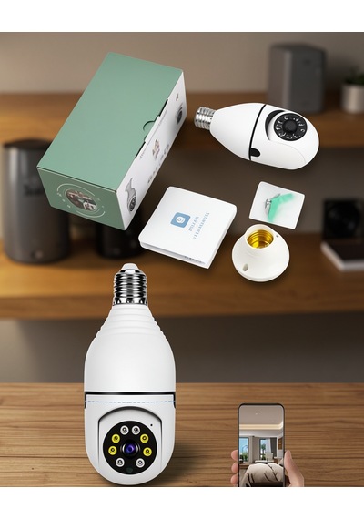 Ampül Kamera 360 Derece Wi-fi 1080p Uuczzzlfs2kameraaaaaa3