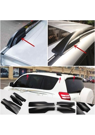 Toyota Uyumlu Rav 4 Tavan Çıtası 2006 2012 Silver Gri