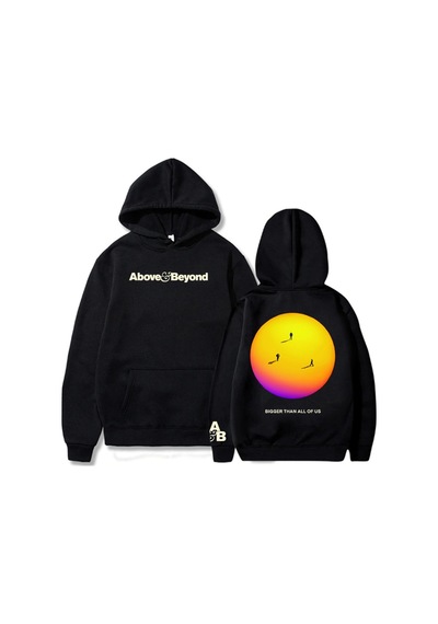 Startmore Siyah Unisex Above & Beyond Us'den Daha Kapşonluünlük İ Siyah