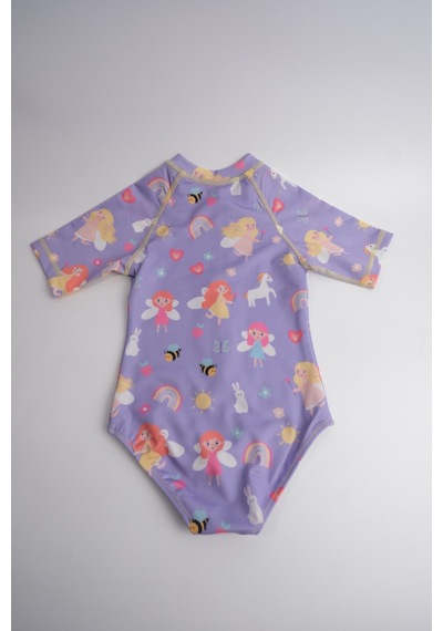 Soleda Uv Korumalı Upf 50+ Bebek Çocuk Mayo Fairy Garden