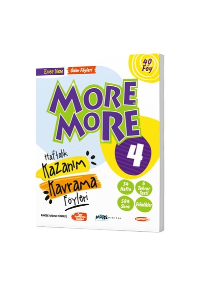 Kurmay Elt 2025 4. Sınıf More More Haftalık Kazanım Kavrama Föyleri