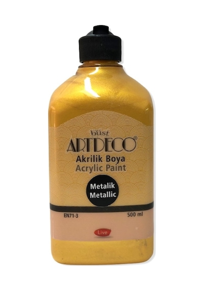 Artdeco Akrilik Boya 500Ml Metalik 3721 Altın