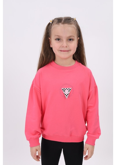 Toontoy Kız Çocuk Relax Fit Bisiklet Yaka Düşük Omuz Nakış Baskılı Sweatshirt - 2 İplik Fuşya Toontoy Kız Çocuk Relax Fit Bisiklet Yaka Düşük Omuz Nakış Baskılı Sweatshirt - 2 İplik Fuşya