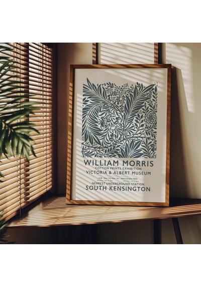 William Morris Çerçevesiz Poster, Modern Dekoratif Çerçevesiz Poster, Tablo, Morris-1, 21 X 30