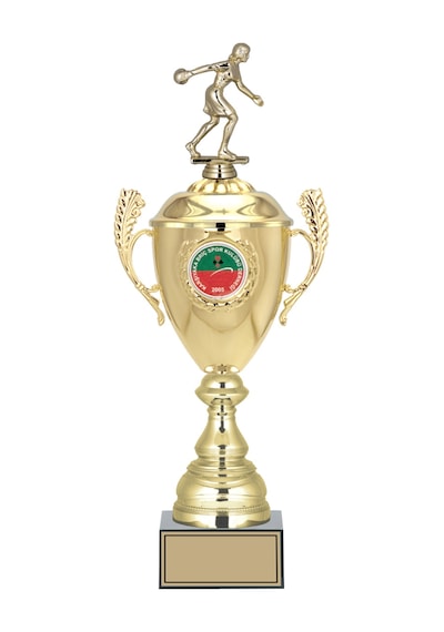 Odak Kupa - Figürlü Kupalar - Bowling Kadın Figürlü Kupalar Fg-080 B - 47 Cm Altın - Beyaz