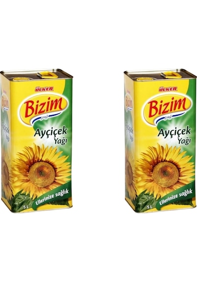 Bizim Ayçiçek Yağı Teneke 2 x 5 L