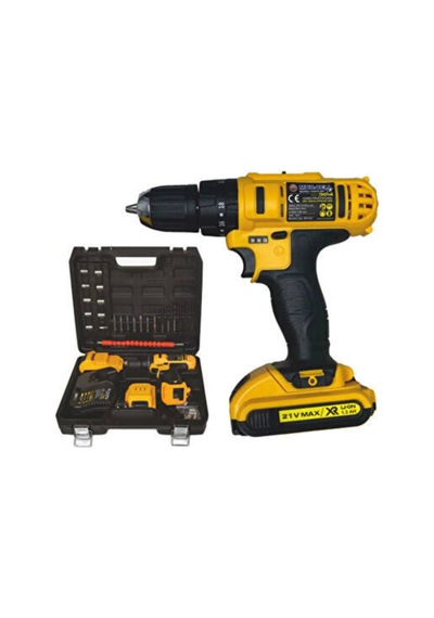 Moonshop 0-62-511 Darbeli 24W Çift Bataryalı Özel Çantalı Şarjlı Matkap