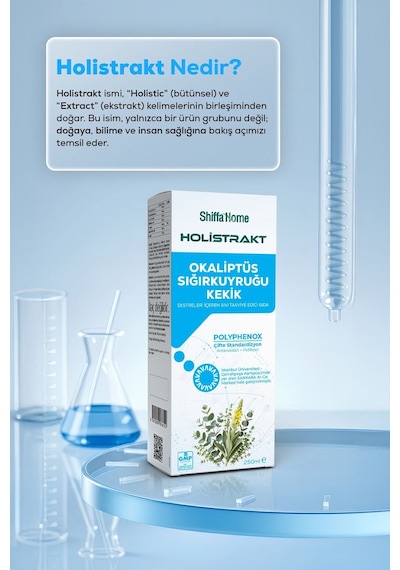 Holistrakt - Okaliptus, Sığırkuyruğu Ve Kekik İçeren Sıvı Ekstrat 250 Ml